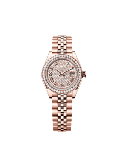 Rolex Lady-Datejust  28 mm  Everose gold and diamonds 279135rbr-0022