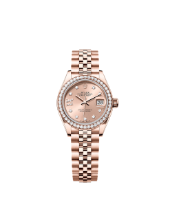 Rolex Lady-Datejust  28 mm  Everose gold and diamonds 279135rbr-0030