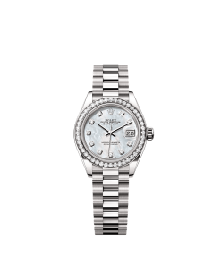 Rolex Lady-Datejust  28 mm  white gold and diamonds 279139rbr-0008