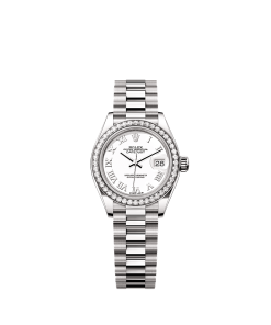 Rolex Lady-Datejust  28 mm  white gold and diamonds 279139rbr-0013