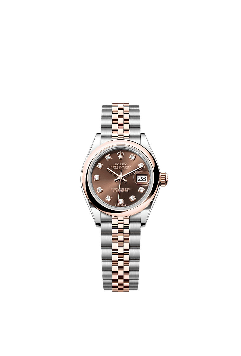 Rolex Lady-Datejust 28 mm Oystersteel and Everose gold 279161-0011