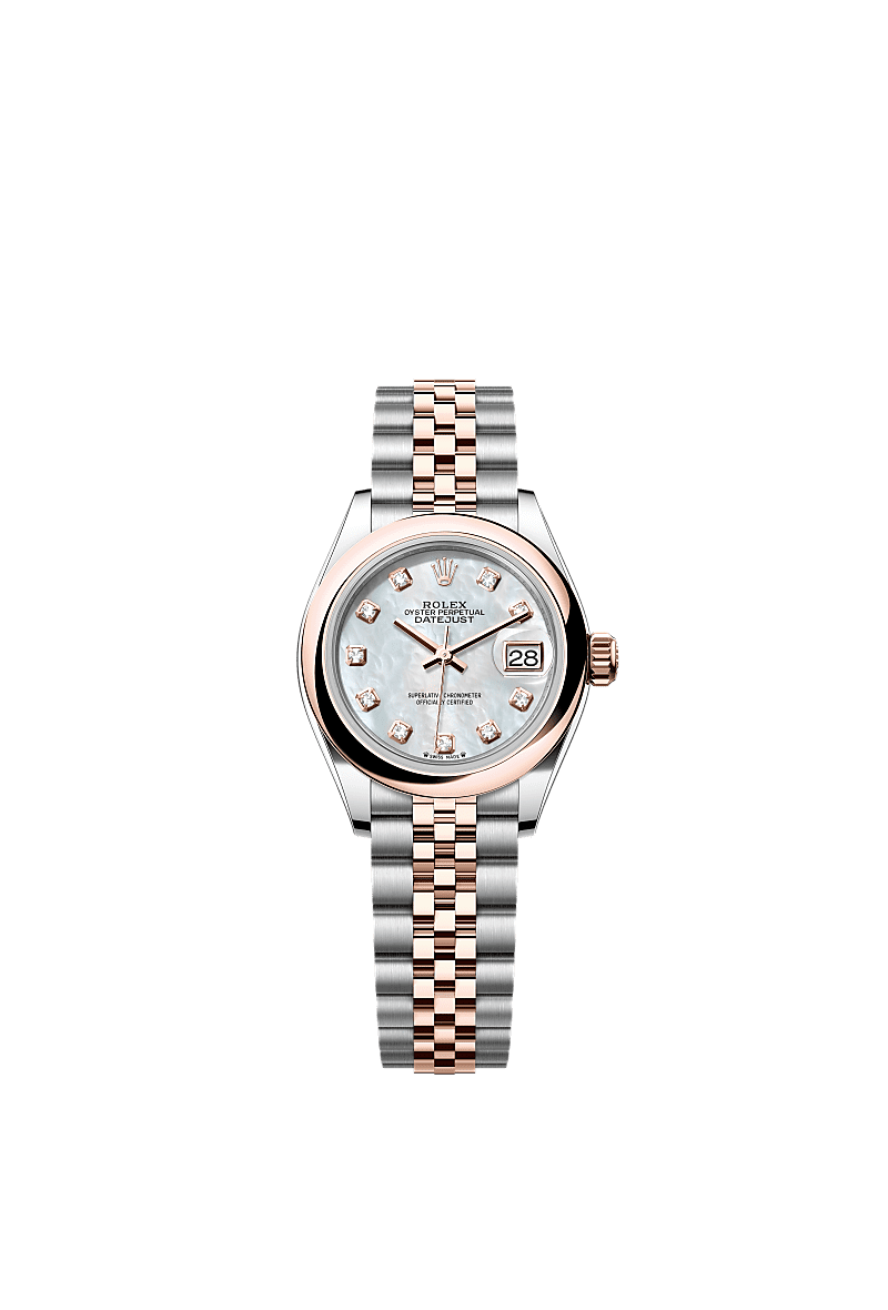 Rolex Lady-Datejust 28 mm Oystersteel and Everose gold 279161-0013