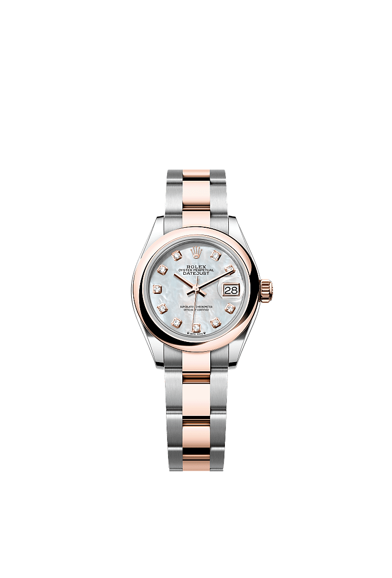 Rolex Lady-Datejust 28 mm Oystersteel and Everose gold 279161-0014