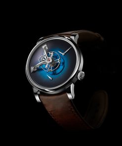 Alternative view of LM101 MB&F x H. Moser Funky Blue