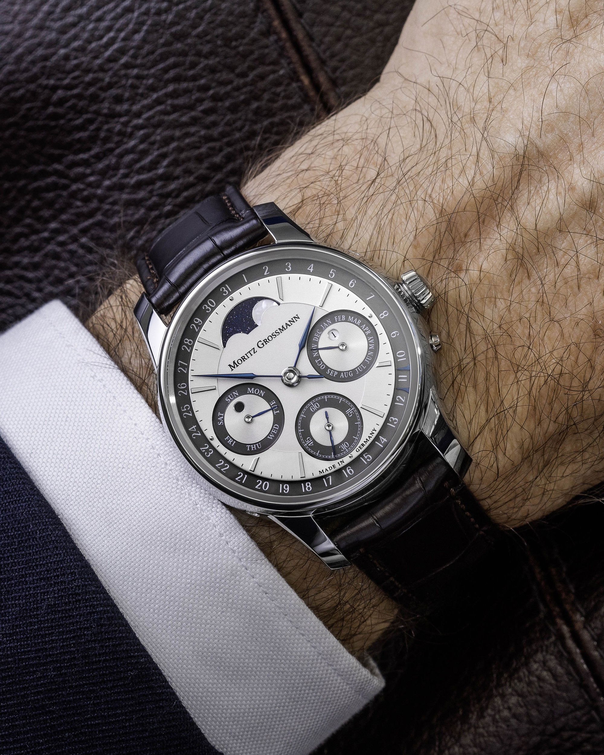 Perpetual Calendar Platinum Argenté - Image 8