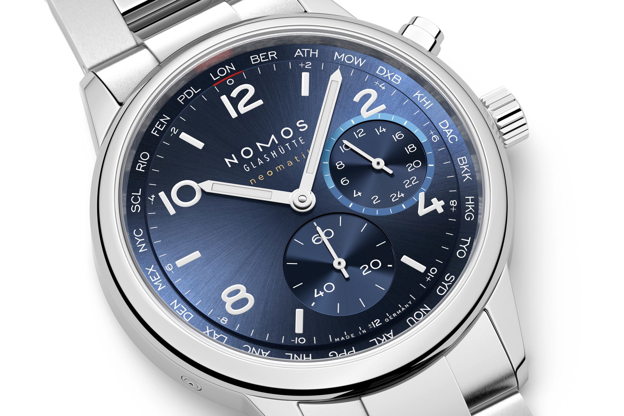 Club Sport neomatik Worldtimer blue - Image 4