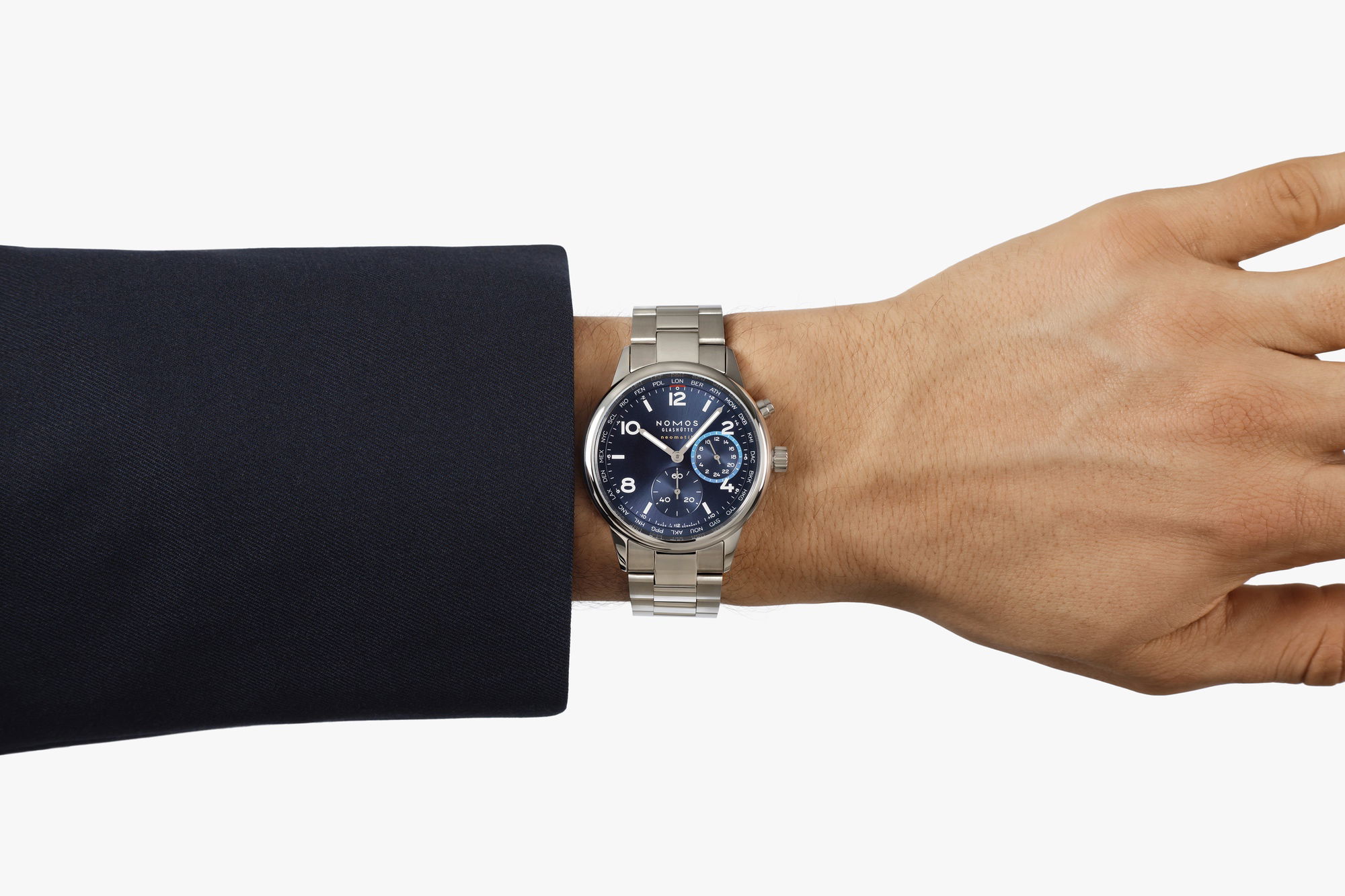 Club Sport neomatik Worldtimer blue - Image 7