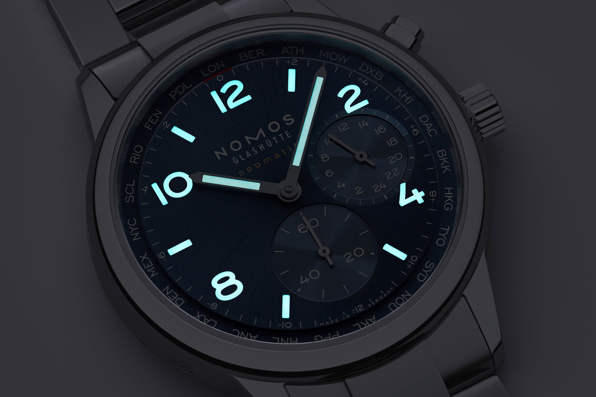 Club Sport neomatik Worldtimer blue - Image 9