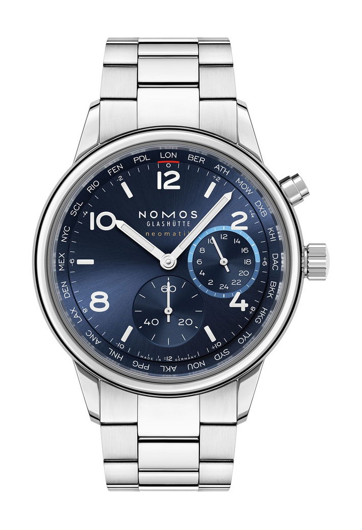Club Sport neomatik Worldtimer blue