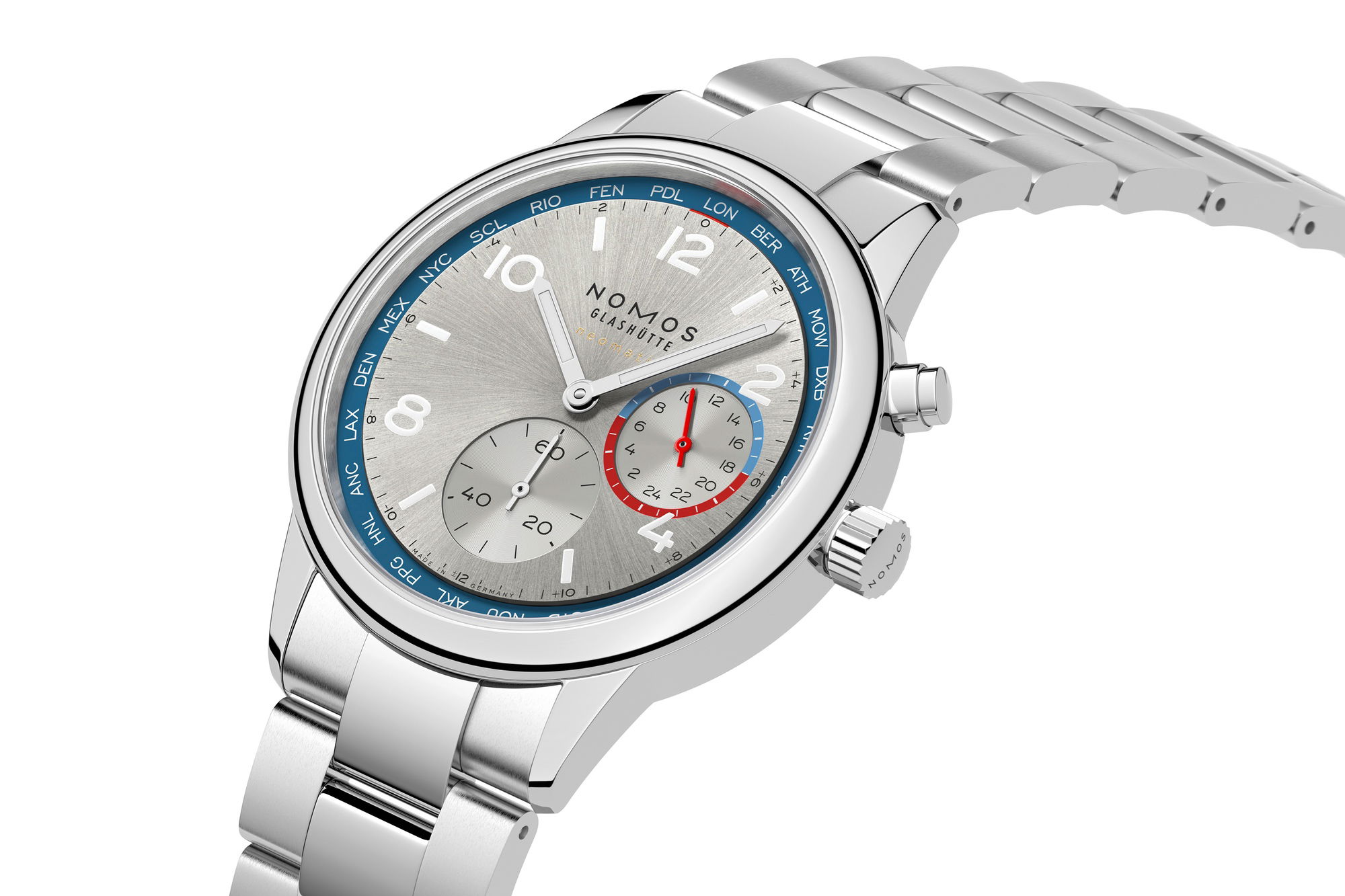 Club Sport neomatik Worldtimer silver - Image 6