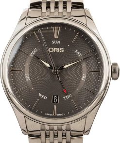 HandMade The Oris Artelier Pointer Day Date Steel