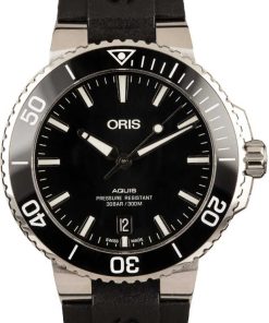 HandMade The Oris Aquis 39.5MM Black Rubber Strap