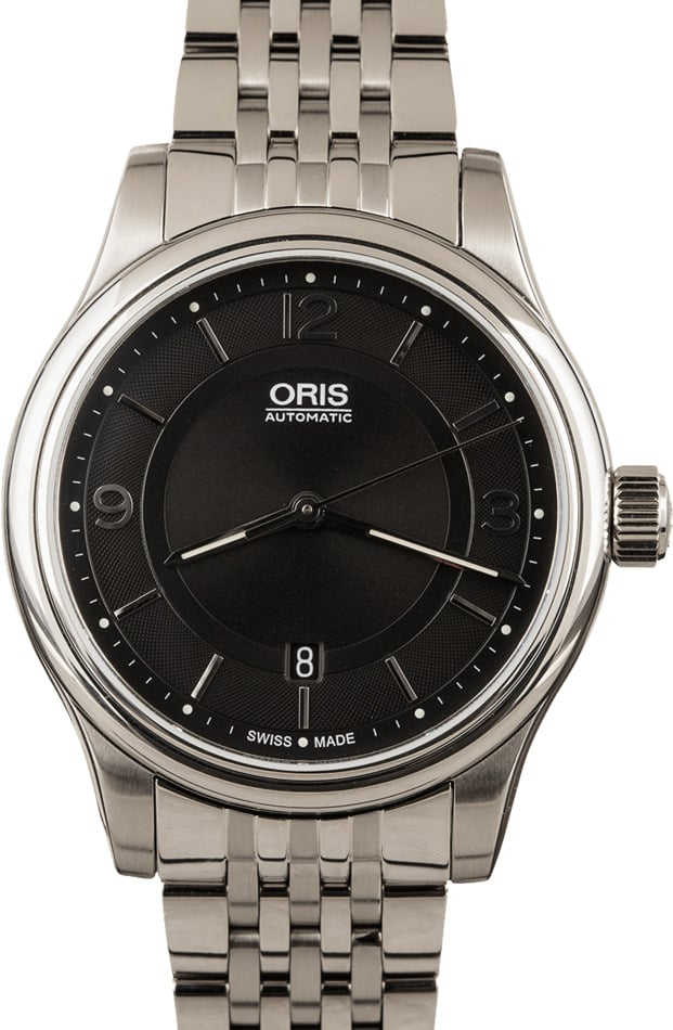 HandMade The Oris Classic Date Black Arabic Dial