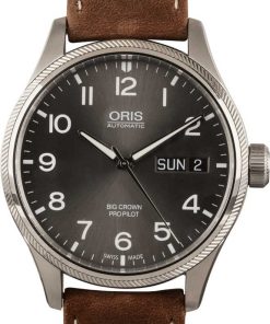 HandMade The Oris Big Crown ProPilot Big Day Date Leather Band