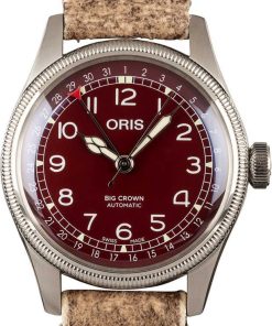 HandMade The Oris Big Crown Pointer Date Red Dial