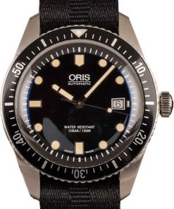 HandMade The Mens Oris Divers Sixty-Five Black Dial & NATO Strap