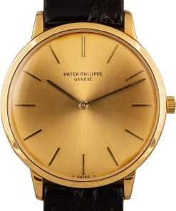 HandMade The Patek Philippe Calatrava 18k Yellow Gold