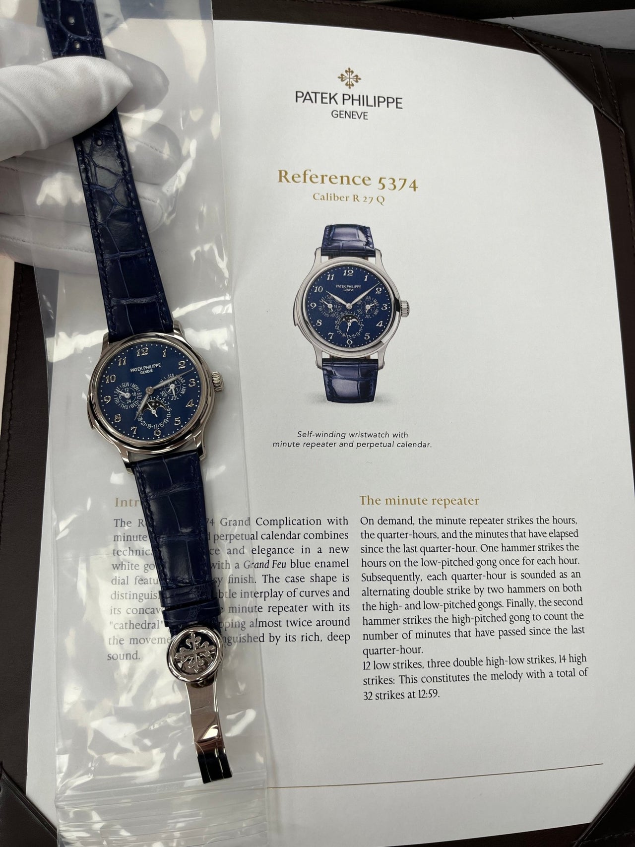 MINUTE REPEATER. PERPETUAL CALENDAR. White gold 5374G-001 - Image 18