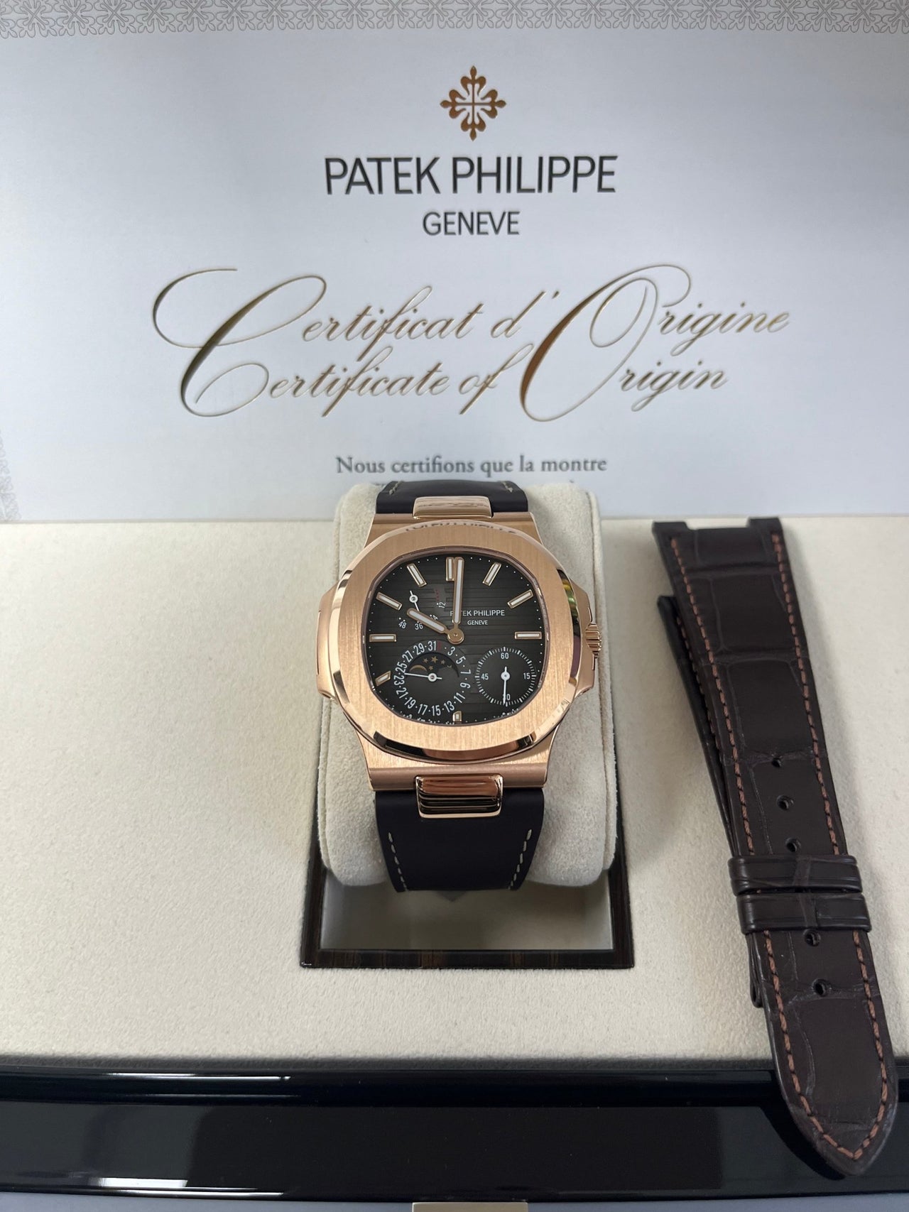 Patek Philippe Nautilus Black Dial Ref #5712R-001 - Image 3