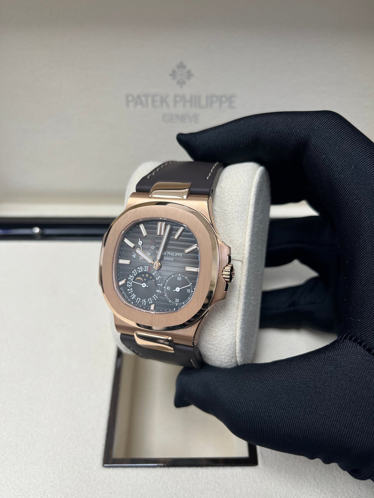 Patek Philippe Nautilus Black Dial Ref #5712R-001 - Image 9