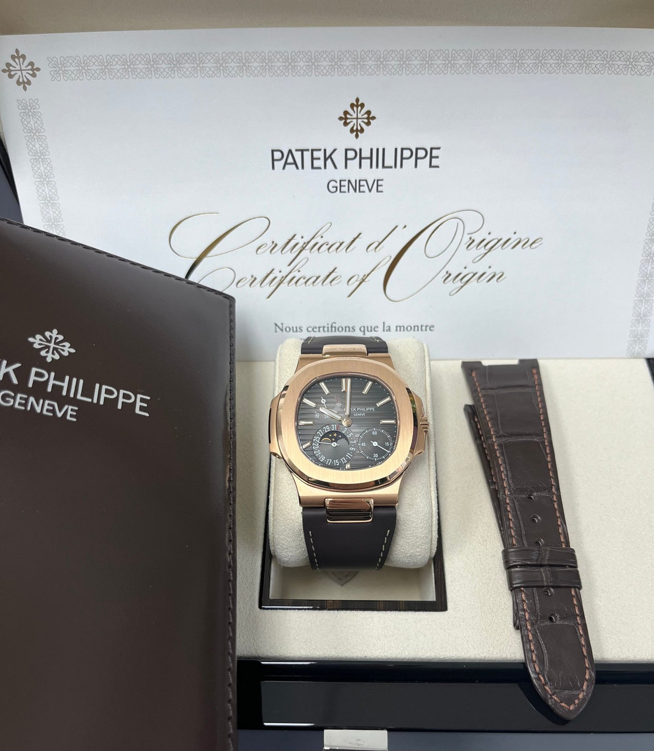 Patek Philippe Nautilus Black Dial Ref #5712R-001 - Image 2