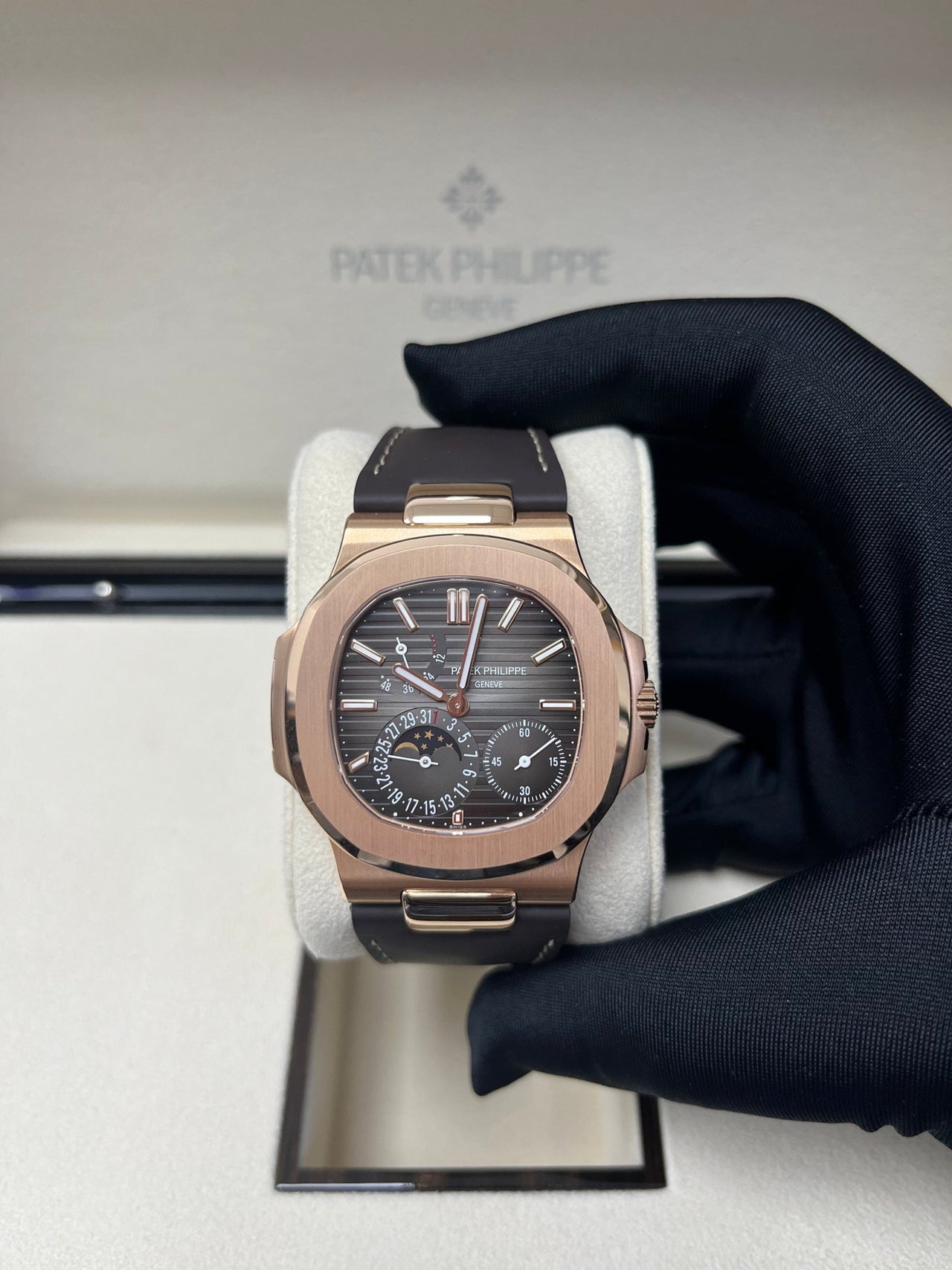 Patek Philippe Nautilus Black Dial Ref #5712R-001 - Image 8