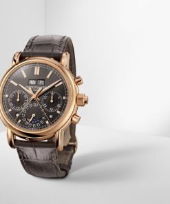 Alternative view of Patek Philippe Perpetual Calendar Chronograph Grand Complications Grey Dial 5204R-011