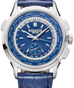Patek Philippe World Time Complicated Chronograph White Gold/ Blue Dial (Ref#5930G-010)