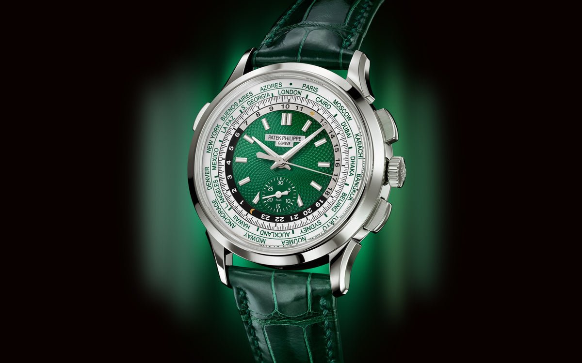 Patek Philippe World Time Flyback Chronograph Green 5930P-001 - Image 6