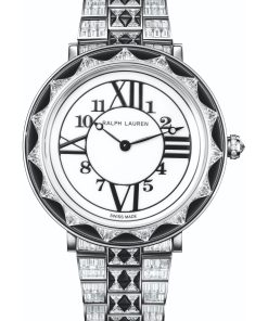 Rl888 Deco Diamond 38mm White Gold With Diamonds