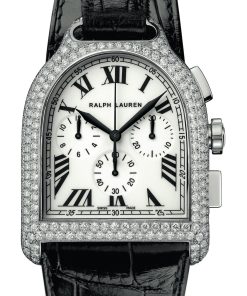 Stirrup Large Chronograph White Gold Full-Pavé Diamond