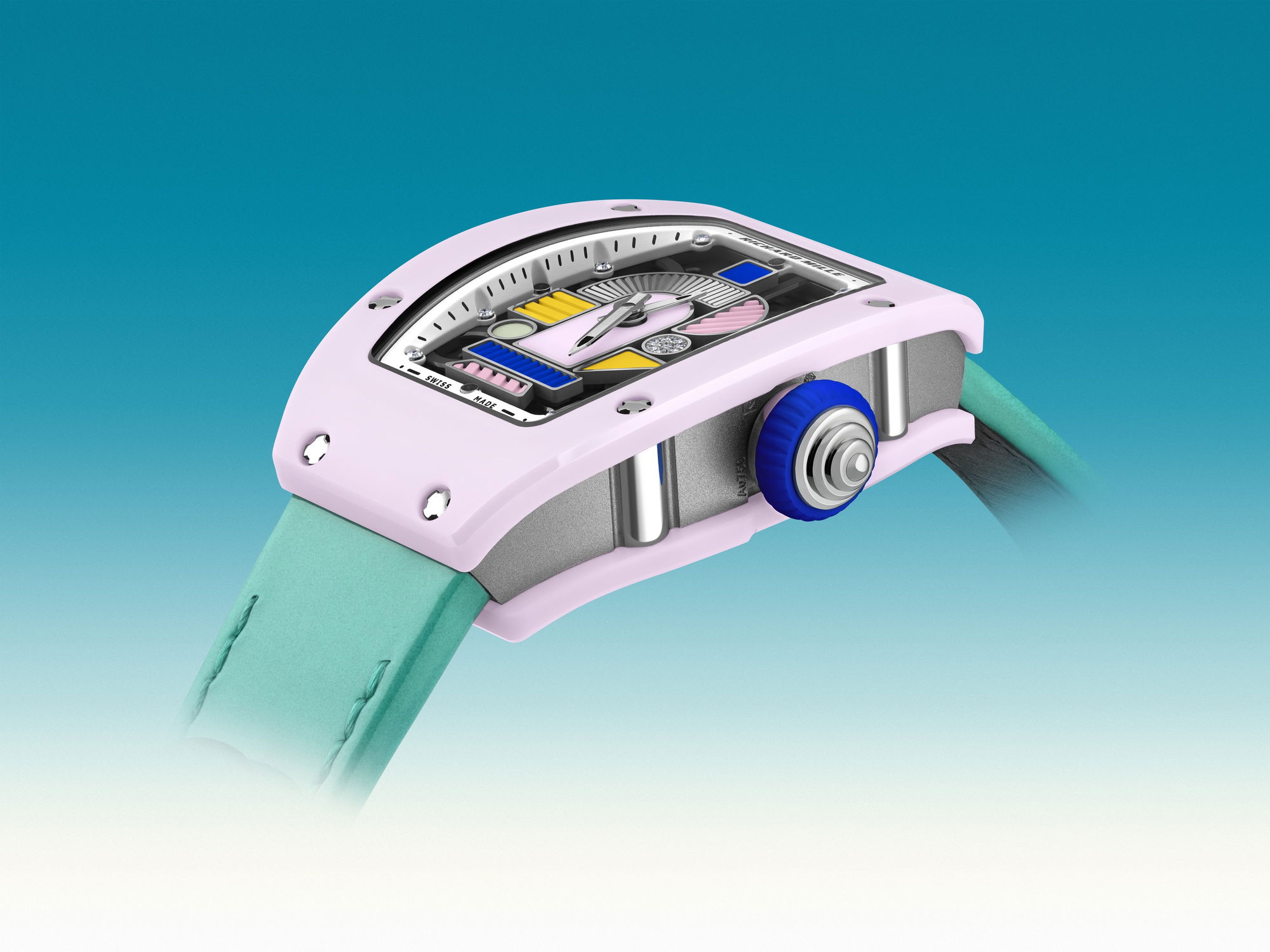 RM 07-01 Automatic Winding Coloured Ceramics Blush Pink - Image 6