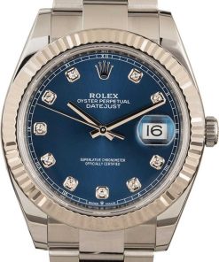 HandMade The Rolex Datejust II Ref 126334 Blue Diamond Dial