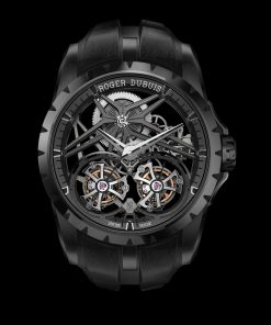 Alternative view of Excalibur Double Tourbillon Black Ceramic
