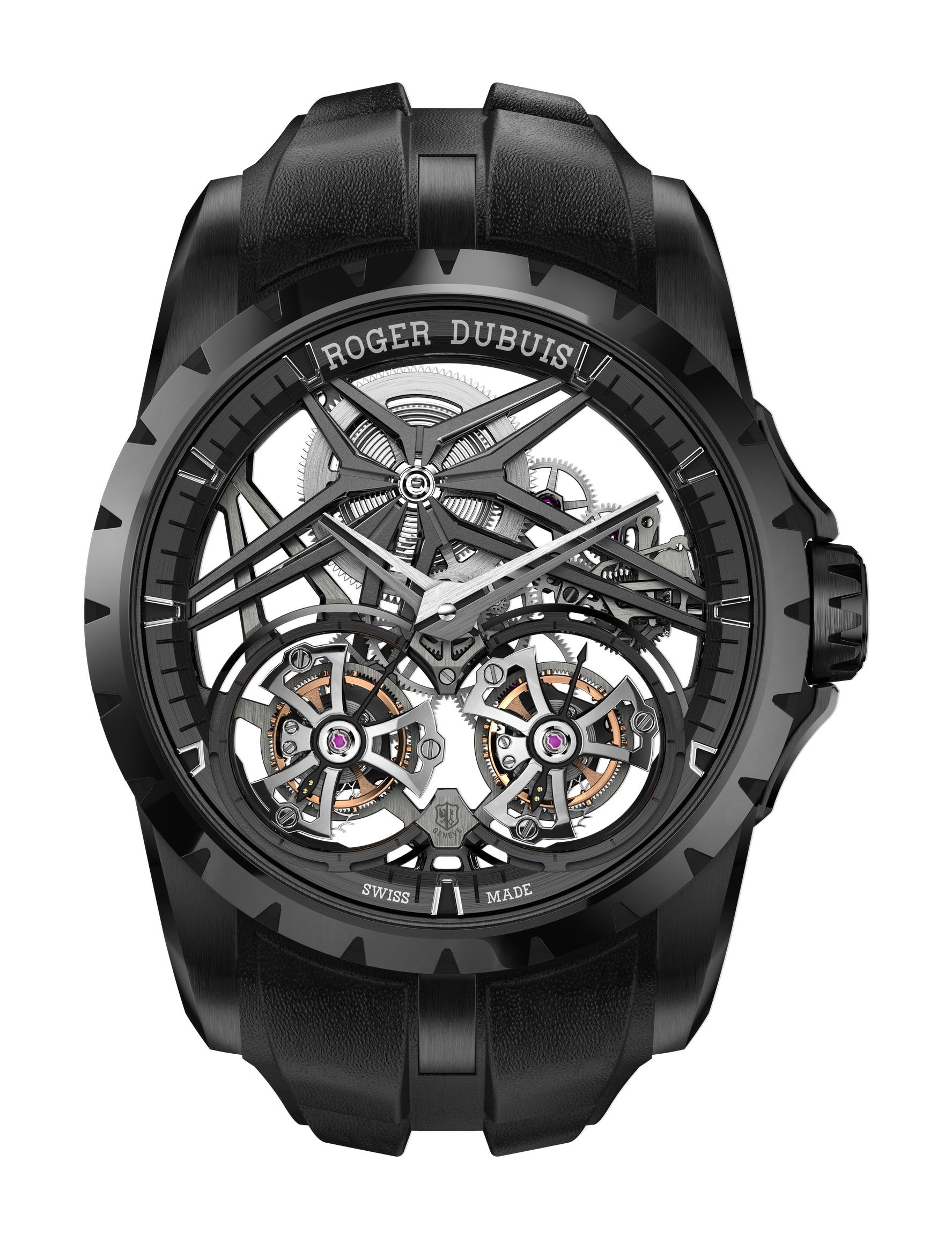 Excalibur Double Tourbillon Black Ceramic