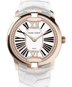 Velvet Pink Gold – White Alligator Strap