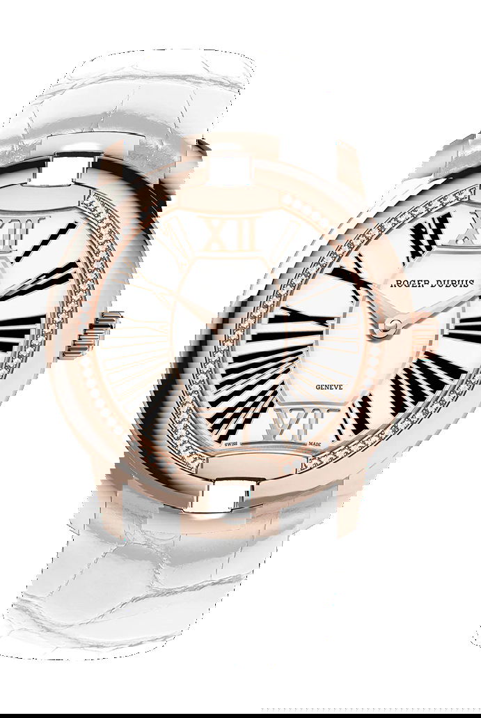 Velvet Pink Gold – White Alligator Strap