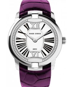 Velvet White Gold – Purple Alligator Strap