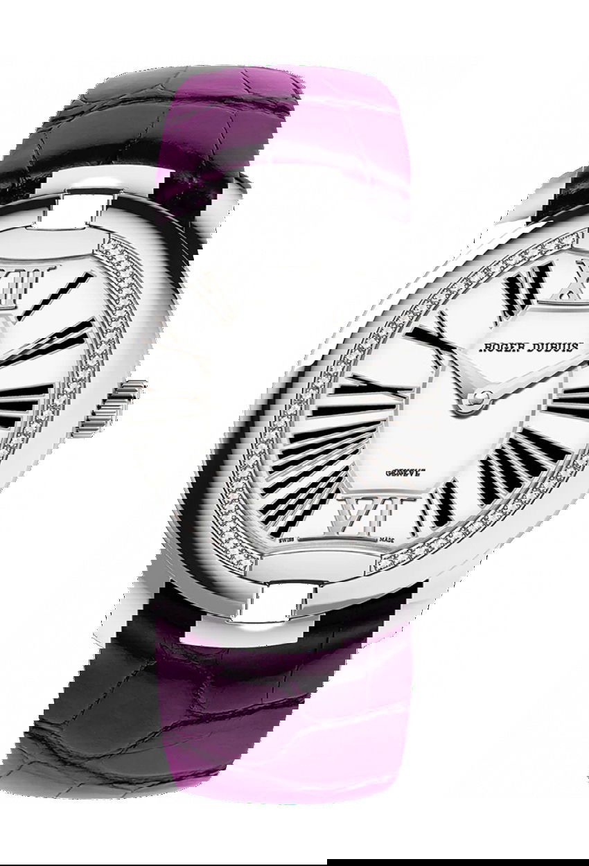 Velvet White Gold – Purple Alligator Strap