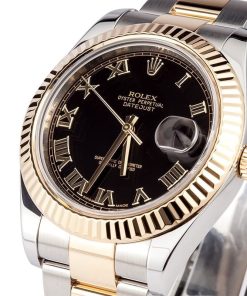 Alternative view of HandMade The Rolex Datejust 116333 Black Roman Dial