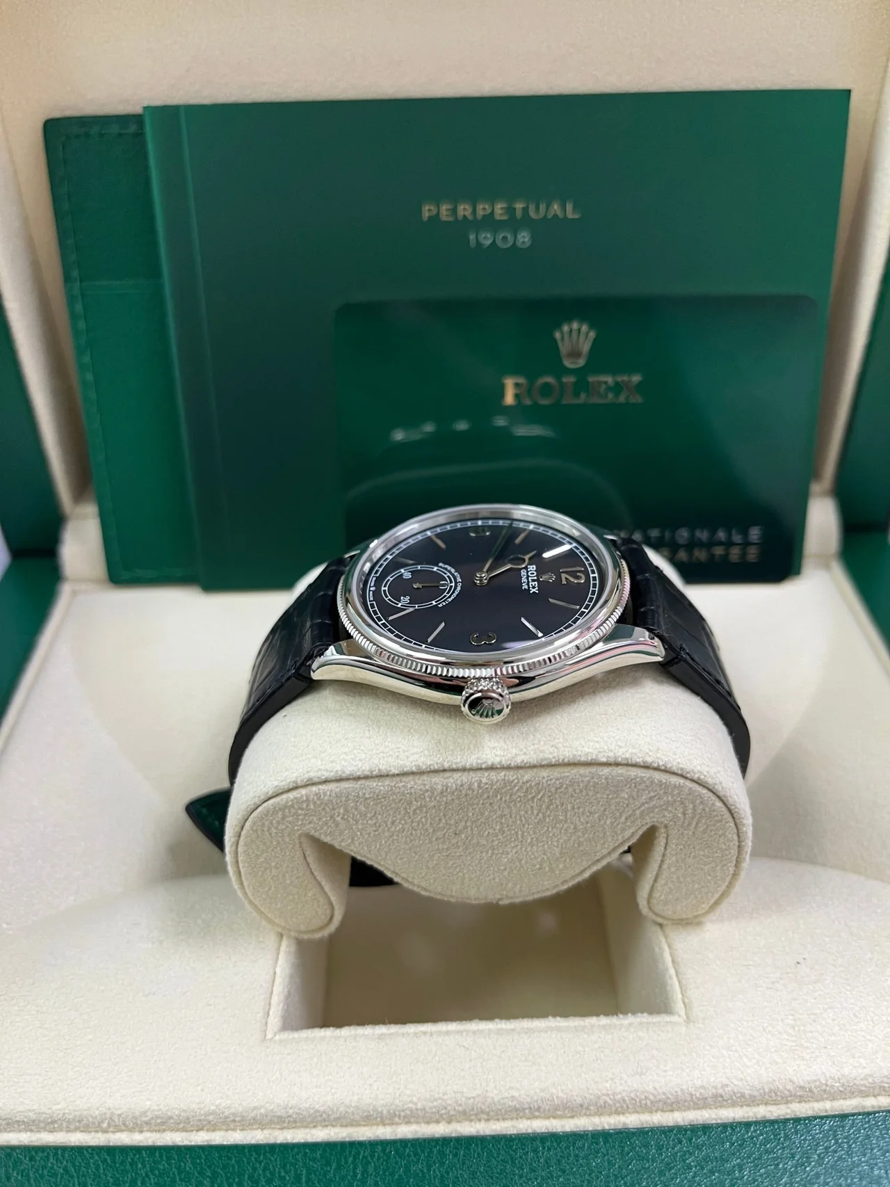 Rolex 1908 18 ct white gold polished finish 52509-0002 - Image 5