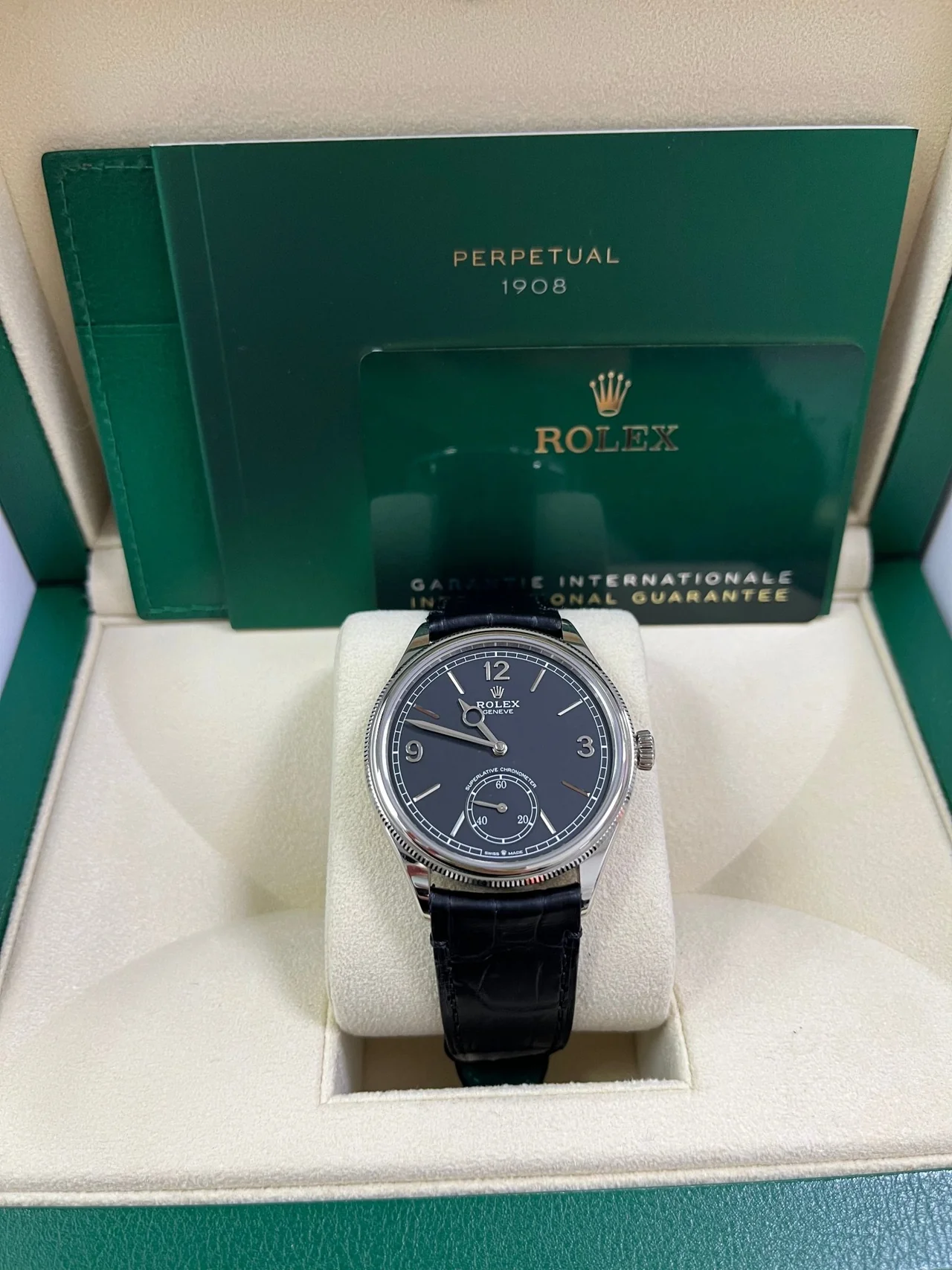 Rolex 1908 18 ct white gold polished finish 52509-0002 - Image 9