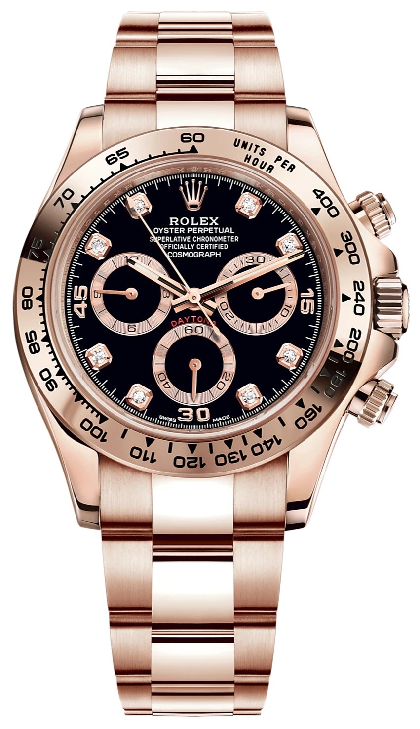 Rolex Cosmograph Daytona 40mm Everose Gold Diamond Markers (Ref#116505)