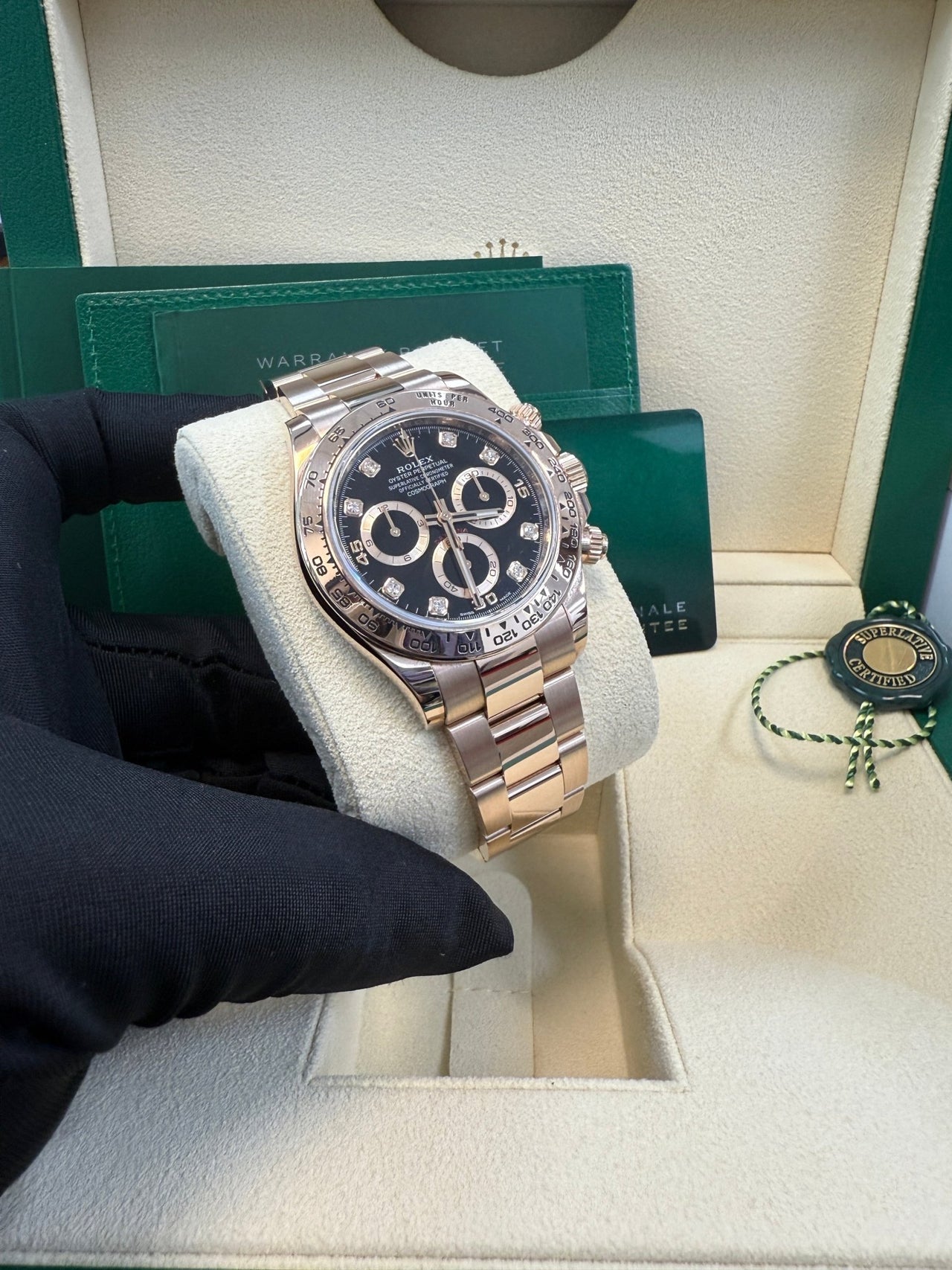 Rolex Cosmograph Daytona 40mm Everose Gold Diamond Markers (Ref#116505) - Image 10