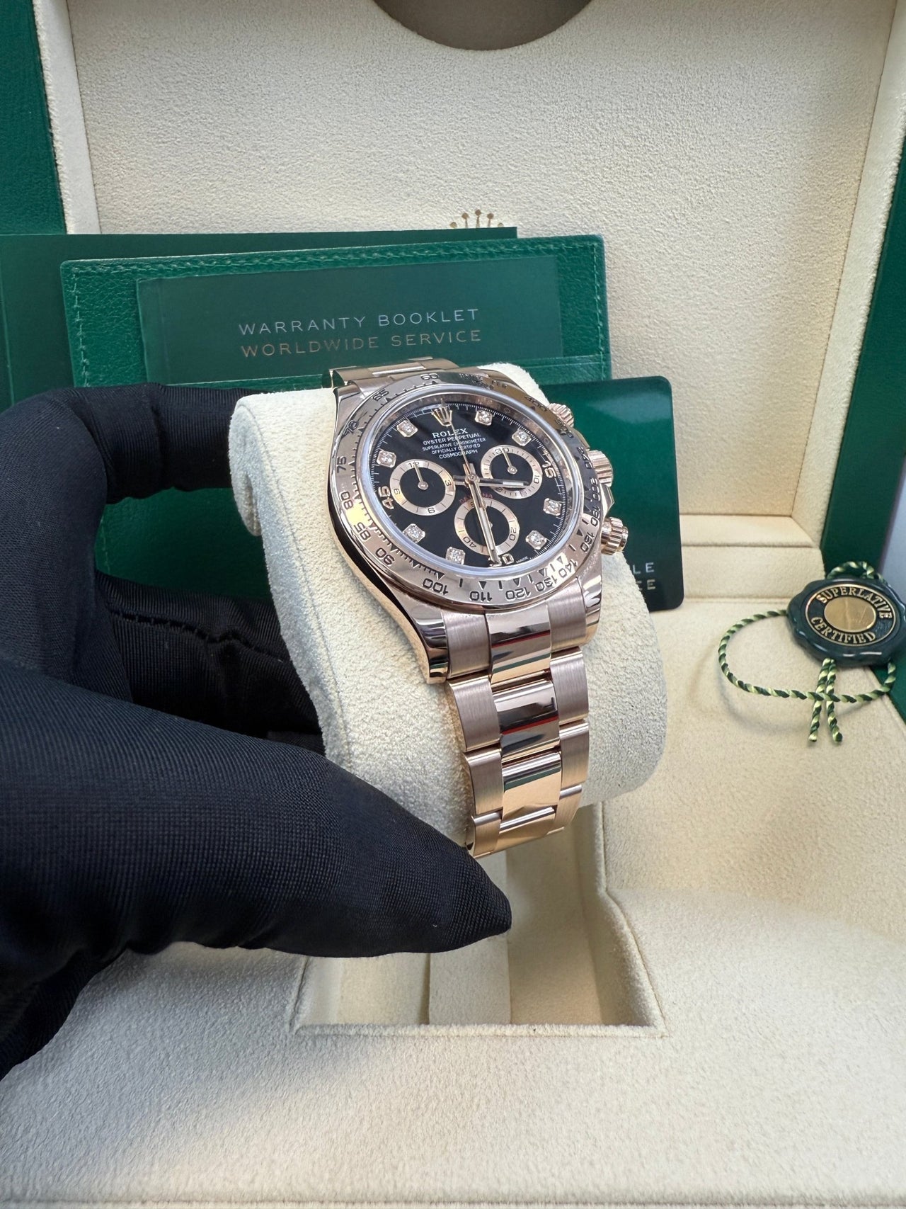 Rolex Cosmograph Daytona 40mm Everose Gold Diamond Markers (Ref#116505) - Image 7