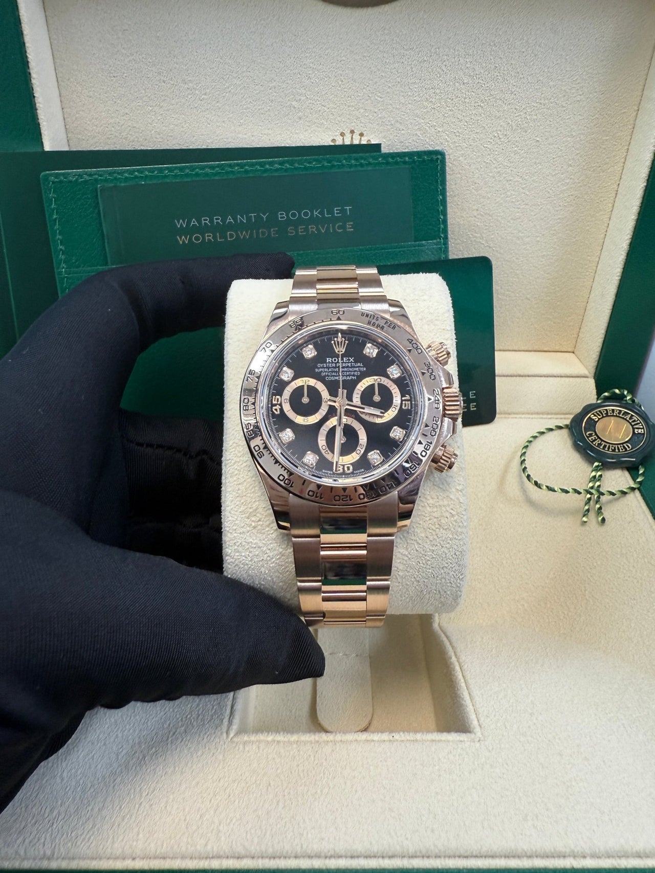 Rolex Cosmograph Daytona 40mm Everose Gold Diamond Markers (Ref#116505) - Image 8