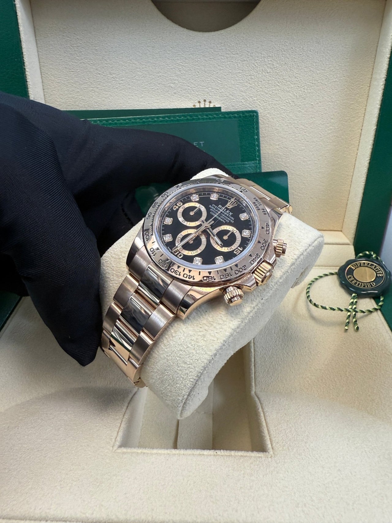 Rolex Cosmograph Daytona 40mm Everose Gold Diamond Markers (Ref#116505) - Image 12