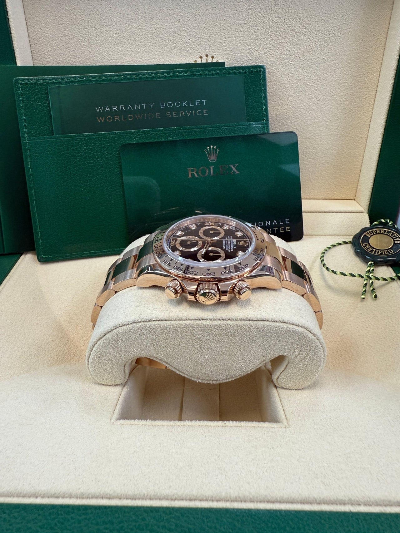 Rolex Cosmograph Daytona 40mm Everose Gold Diamond Markers (Ref#116505) - Image 5