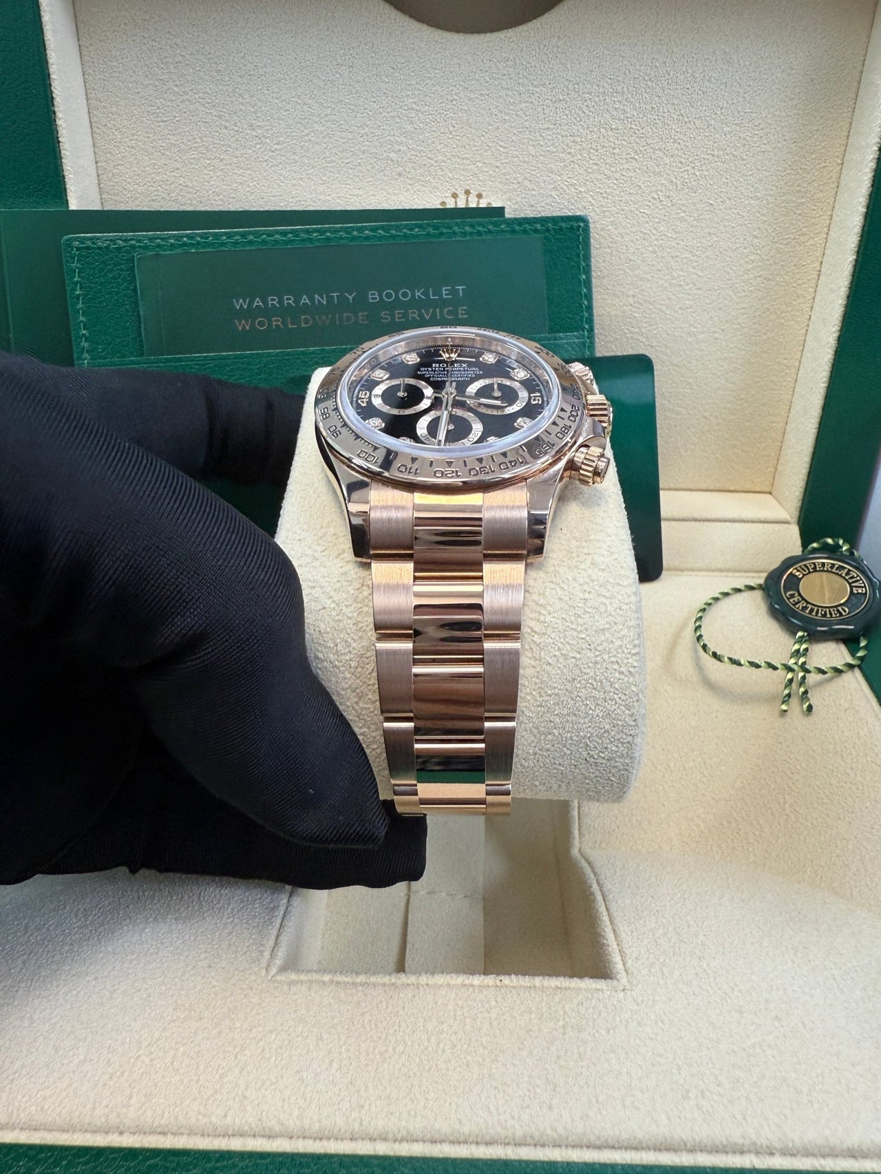 Rolex Cosmograph Daytona 40mm Everose Gold Diamond Markers (Ref#116505) - Image 14