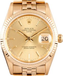 HandMade The Rolex Date Champagne Dial